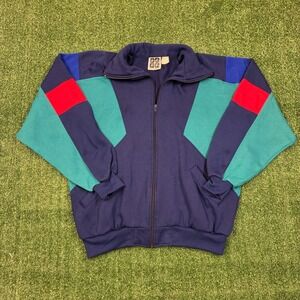 Vintage 90's Active Wear Colorblock Full Zip Sportswear Jacket